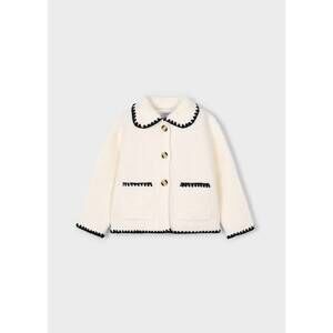 NEW MAYORAL kid's knit shacket in white